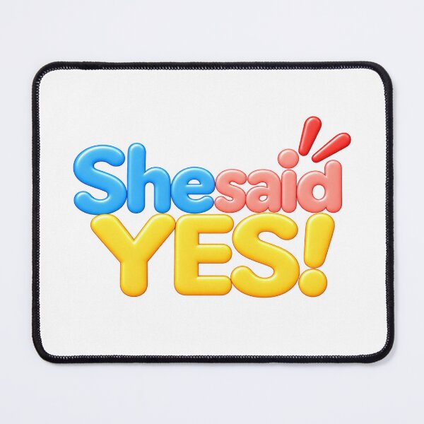 Item preview, She Said YES 3D Typography Engagement designed and sold by Nicha Studio.