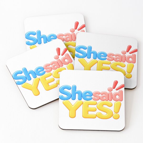 Item preview, She Said YES 3D Typography Engagement designed and sold by Nicha Studio.