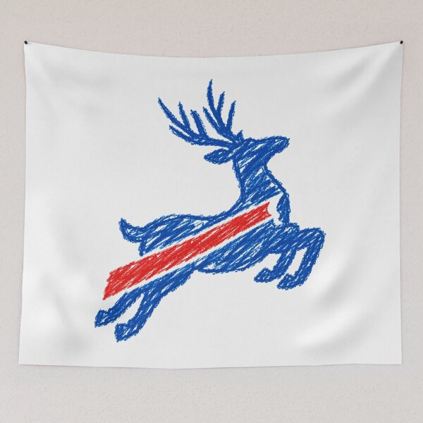 Item preview, Buf.falo Bills Mafia Reindeer Christmas Art designed and sold by ChrisNikolaus.