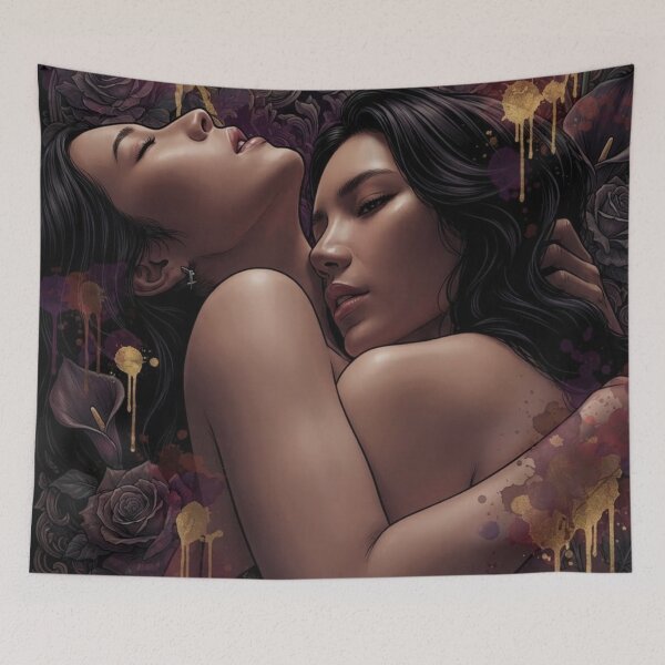 Item preview, LeneRan MieAya Hold Me Thai GL Series Actress Lgbtq+ Comic Book Art Home Wall Decor Print Poster Pride TV Series Movie Music designed and sold by Mind Space.