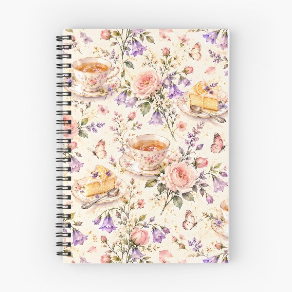 Item preview, Rose Garden Afternoon Tea with Lemon Cake and Butterflies designed and sold by Yeanishi.