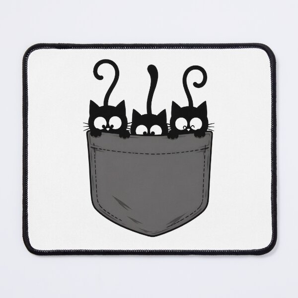 Item preview, Cute Black Cats Pocket Halloween Spooky Cat designed and sold by Beanimilki.