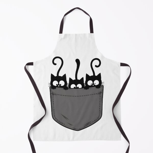 Item preview, Cute Black Cats Pocket Halloween Spooky Cat designed and sold by Beanimilki.