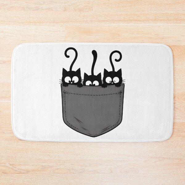 Item preview, Cute Black Cats Pocket Halloween Spooky Cat designed and sold by Beanimilki.