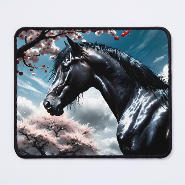 Item preview, But the big black horse said, "Look this way" - He said, "Hey lady, will you marry me?" 50 designed and sold by deep-sea-birds.