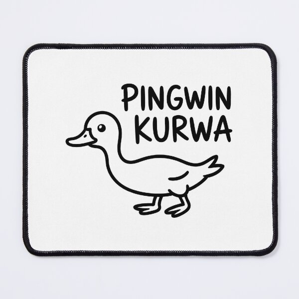 Item preview, Pingwin Kurwa – Funny Polish Internet Meme Duck Design designed and sold by LoFizzy.
