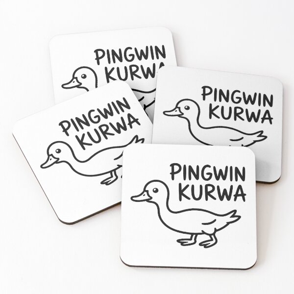Item preview, Pingwin Kurwa – Funny Polish Internet Meme Duck Design designed and sold by LoFizzy.