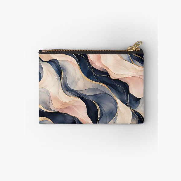 Item preview, Midnight Blush Abstract Marble Waves designed and sold by VibnWalls.