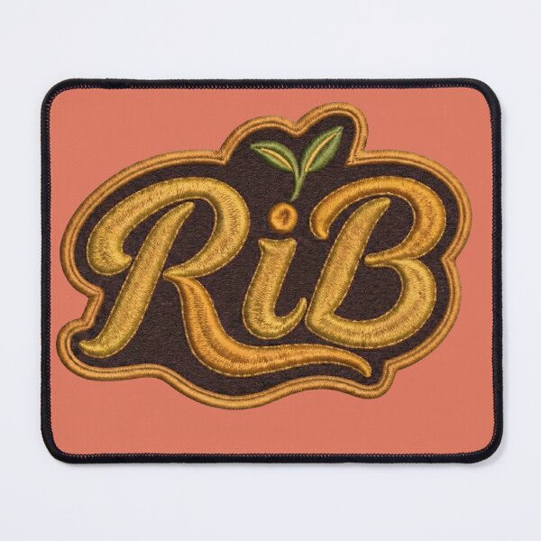 Item preview, Vintage Mustard Script Emblem Botanical Design designed and sold by Rib-Brand.