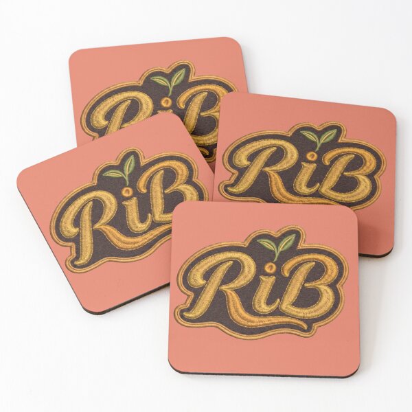Item preview, Vintage Mustard Script Emblem Botanical Design designed and sold by Rib-Brand.