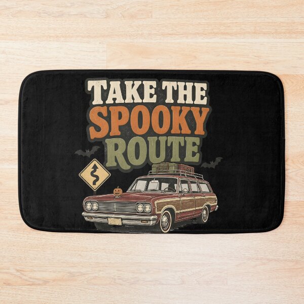 Item preview, Take The Spooky Route Road Trip Halloween Vintage Car designed and sold by LiviuGligoros.