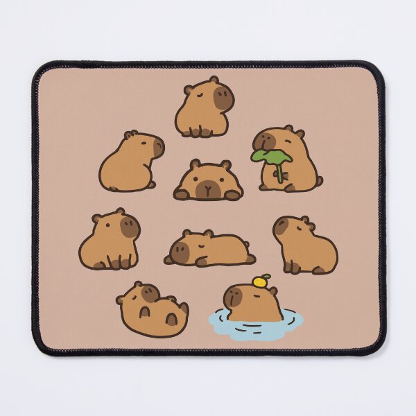 Item preview, Cute Capybara Doodles designed and sold by Doodlywood.