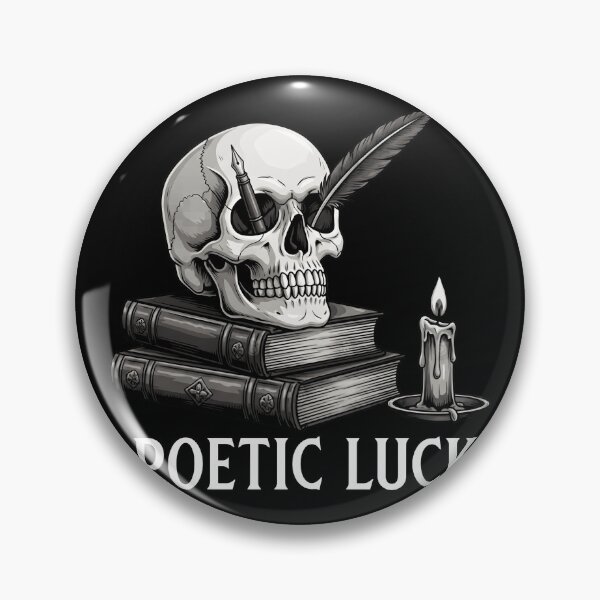Item preview, Poetic Luck Skull designed and sold by honeyweet.