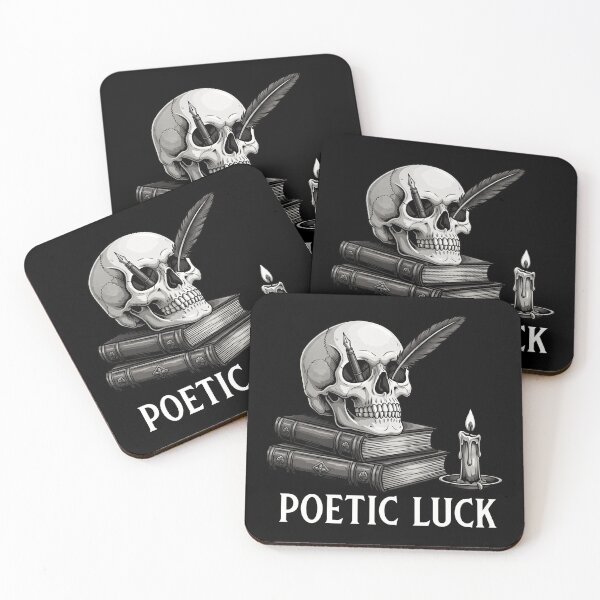 Item preview, Poetic Luck Skull designed and sold by honeyweet.
