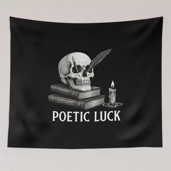 Item preview, Poetic Luck Skull designed and sold by honeyweet.