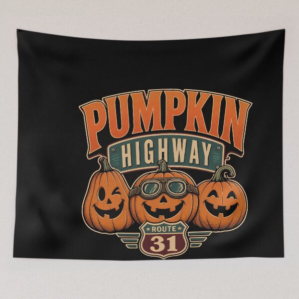 Item preview, Pumpkin Highway Fall Road Trip Spooky Pumpkin Patch Gift designed and sold by LiviuGligoros.