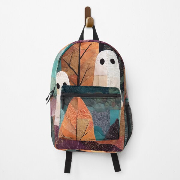 Item preview, Ghosts in Colorful Autumn Forest Textile Art designed and sold by NatureSight.