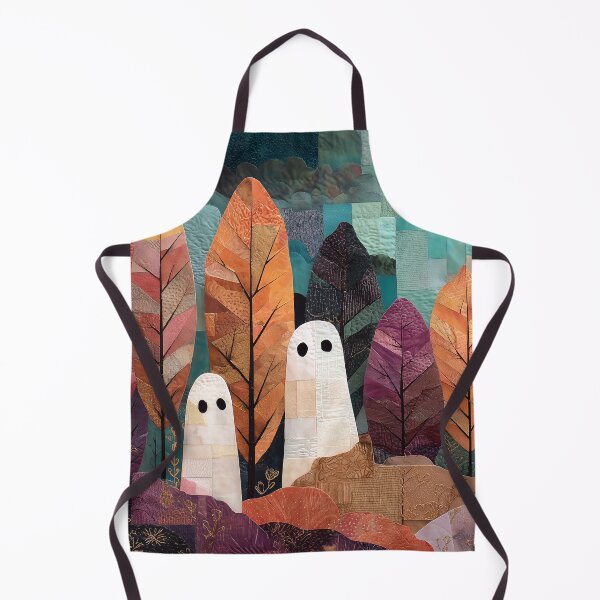 Item preview, Ghosts in Colorful Autumn Forest Textile Art designed and sold by NatureSight.