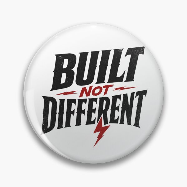 Item preview, Built Different Motivational Gym & Workout Typography designed and sold by Thompika.