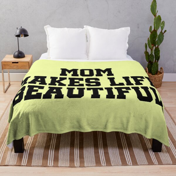Item preview, Mom Makes Life Beautiful | Best Mom Ever Typography | Mother Love Gift | Proud Mom Family Design designed and sold by 440CREATIVES.