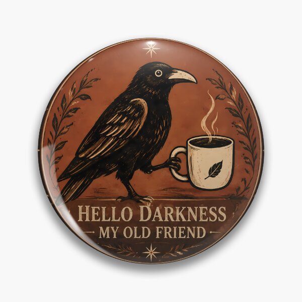 Item preview, Raven Crow Coffee Funny Hello Darkness  designed and sold by FernaRoje.