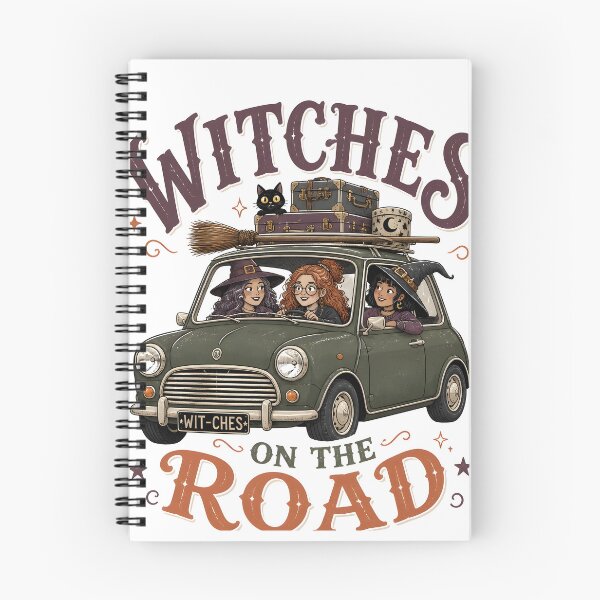 Item preview, Witches On The Road Vintage Car Halloween Magic Gift designed and sold by LiviuGligoros.