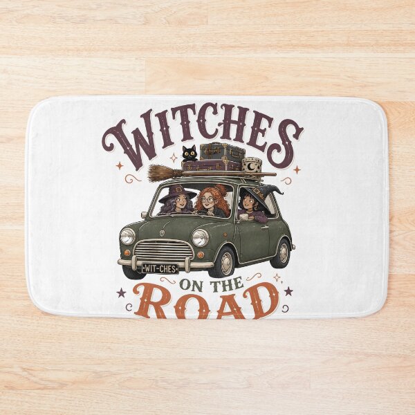 Item preview, Witches On The Road Vintage Car Halloween Magic Gift designed and sold by LiviuGligoros.