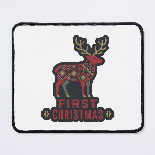 Item preview, First Christmas — Scandinavian Folk Reindeer designed and sold by TheCalmEdit.