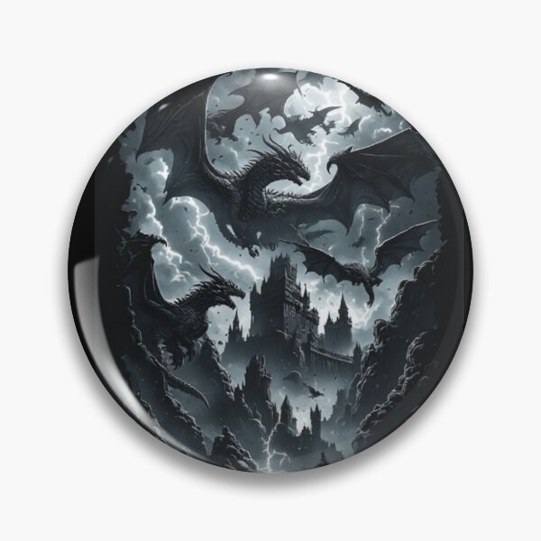 Item preview, Dragon storm over the dark castle designed and sold by KinoDesign.