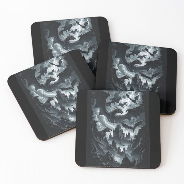 Item preview, Dragon storm over the dark castle designed and sold by KinoDesign.