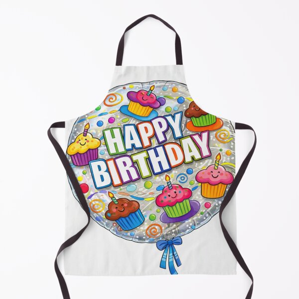 Item preview, Colorful Happy Birthday Cupcake Balloon designed and sold by LuxuryApparels.