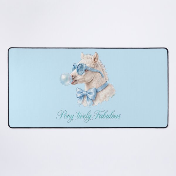 Item preview, Pony-tively Fabulous - Cute Blue Coquette Horse Pony designed and sold by Vibe-Vary.
