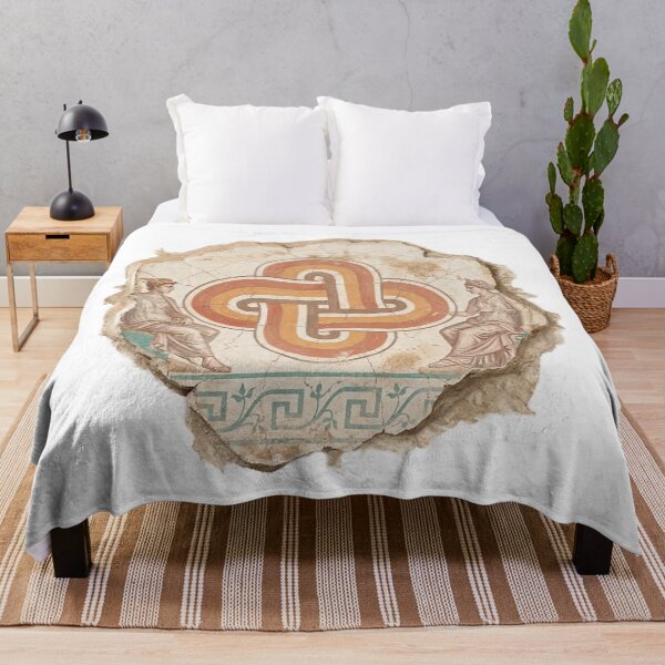 Item preview, Solomon's Knot & Classical Figures - Roman Fresco Art designed and sold by codex antique.