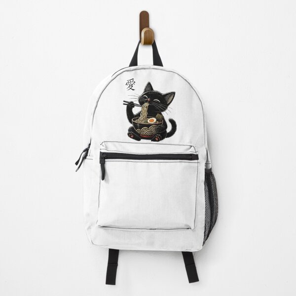 Item preview, Cute Black Cat Eating Ramen Japanese Food Lover designed and sold by Beanimilki.