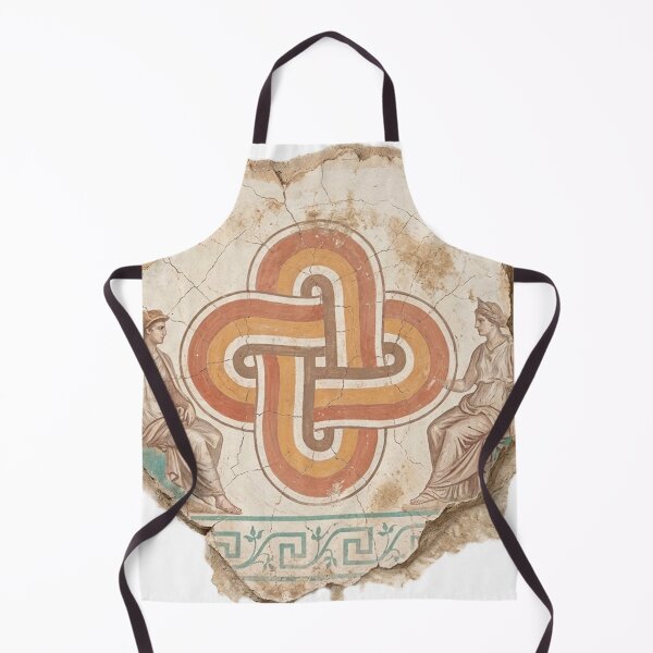 Item preview, Solomon's Knot & Classical Figures - Roman Fresco Art designed and sold by codex antique.