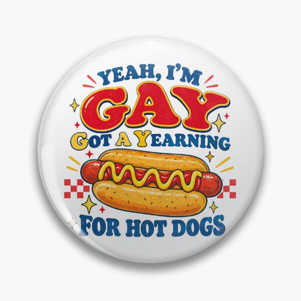 Item preview, Funny Hot Dog, LGBTQ Food Humor, Sarcastic Glizzy, Retro Foodie Wordplay, Pride Humor designed and sold by Quiajia.