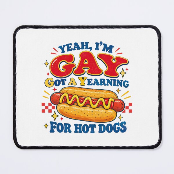 Item preview, Funny Hot Dog, LGBTQ Food Humor, Sarcastic Glizzy, Retro Foodie Wordplay, Pride Humor designed and sold by Quiajia.