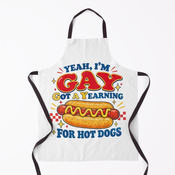 Item preview, Funny Hot Dog, LGBTQ Food Humor, Sarcastic Glizzy, Retro Foodie Wordplay, Pride Humor designed and sold by Quiajia.