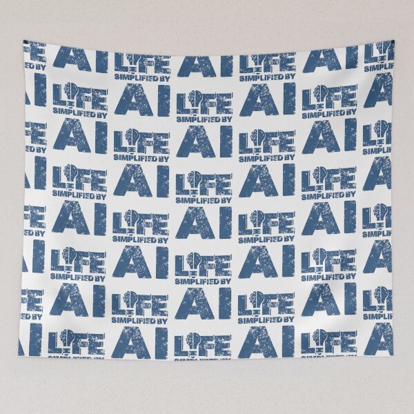 Item preview, Distressed Tech Typography AI Brain Lightbulb Graphic designed and sold by PetraHerzogf.