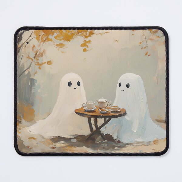 Item preview, Cute Ghosts Tea Party Autumn Forest Painting designed and sold by NatureSight.