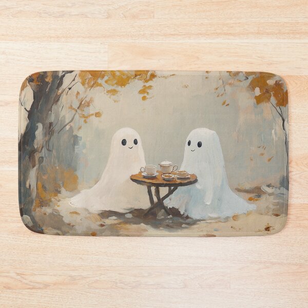 Item preview, Cute Ghosts Tea Party Autumn Forest Painting designed and sold by NatureSight.