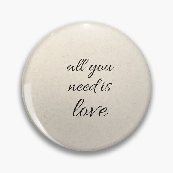 Item preview, All you need is love - Minimalist Typography on Beige craft paper designed and sold by Cloofur.