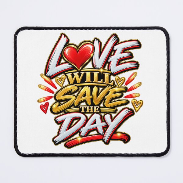 Item preview, Love Will Save the Day – Positive Message designed and sold by mygiftideas.