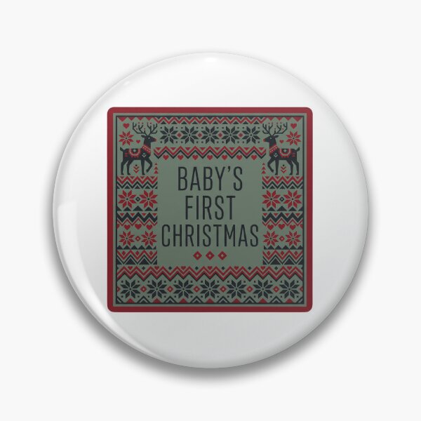 Item preview, Baby's First Christmas — Nordic Knit Pattern designed and sold by TheCalmEdit.