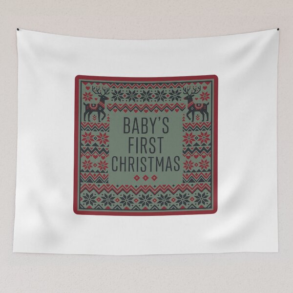 Item preview, Baby's First Christmas — Nordic Knit Pattern designed and sold by TheCalmEdit.