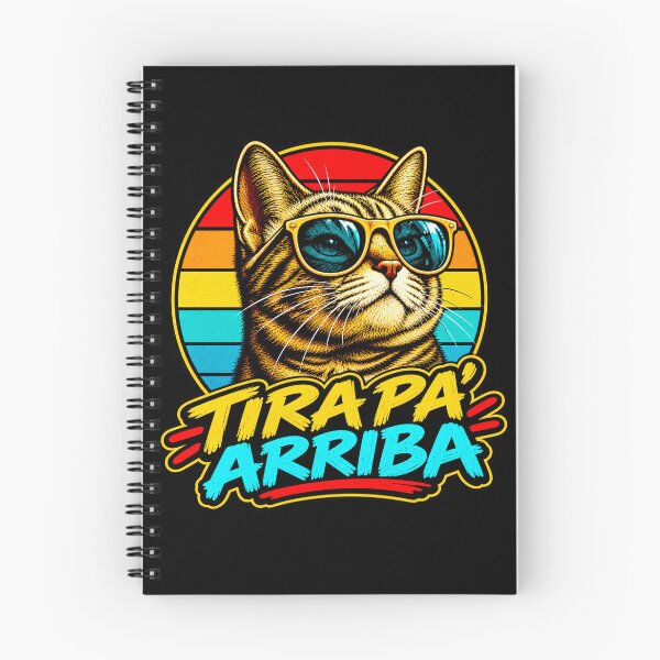 Item preview, Tira Pa Arriba Gato Cool Retro Vintage - Funny Chilean Slang Cat designed and sold by Kittcatking.