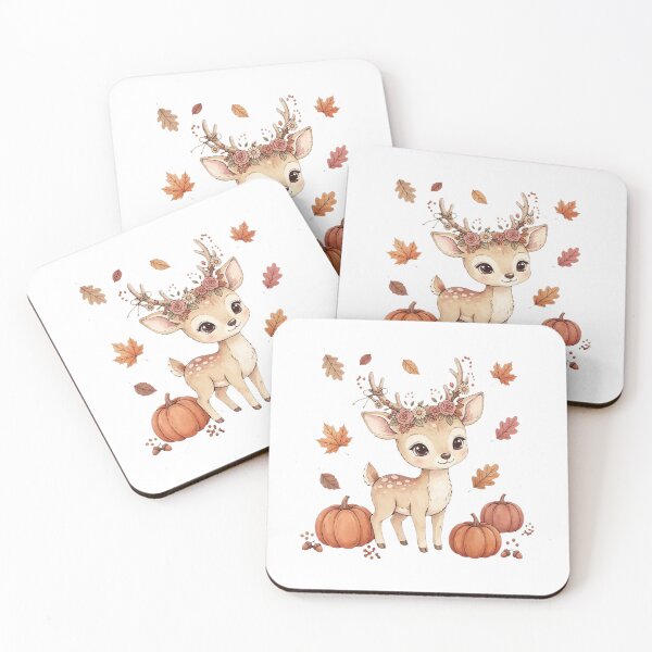 Item preview, Cottagecore Deer & Autumn Leaves — Cozy Woodland Aesthetic Design designed and sold by Sweet Blob Co.