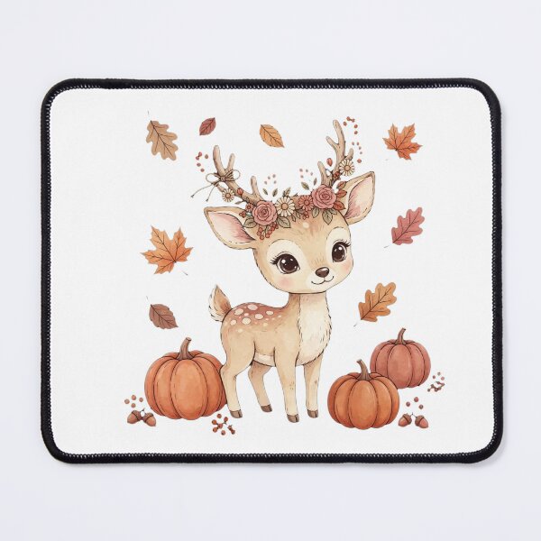 Item preview, Cottagecore Deer & Autumn Leaves — Cozy Woodland Aesthetic Design designed and sold by Sweet Blob Co.