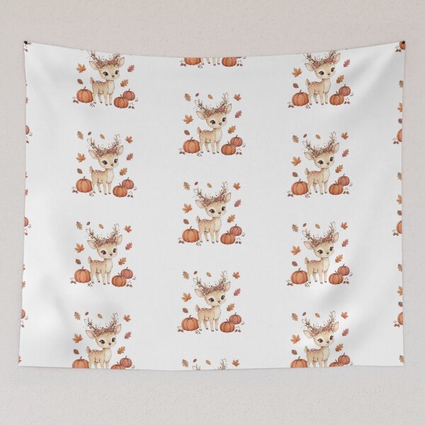 Item preview, Cottagecore Deer & Autumn Leaves — Cozy Woodland Aesthetic Design designed and sold by Sweet Blob Co.