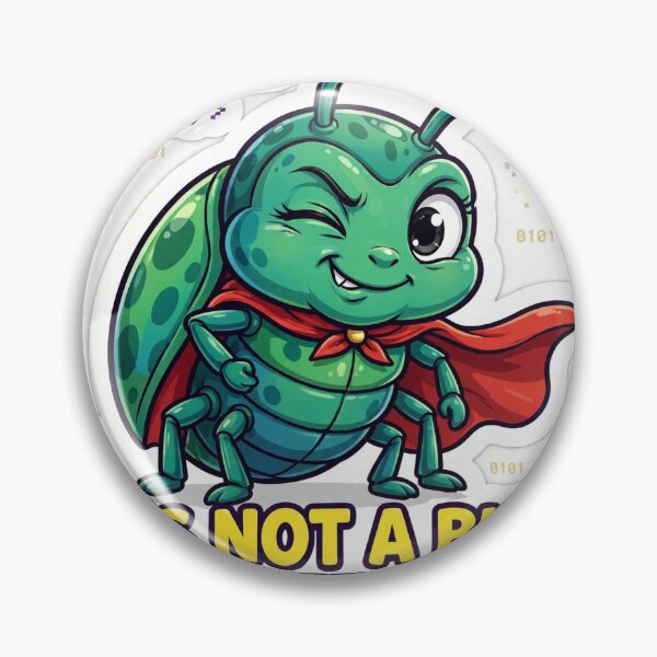Item preview, It's Not a Bug It's a Feature Sticker designed and sold by KleptoStick.